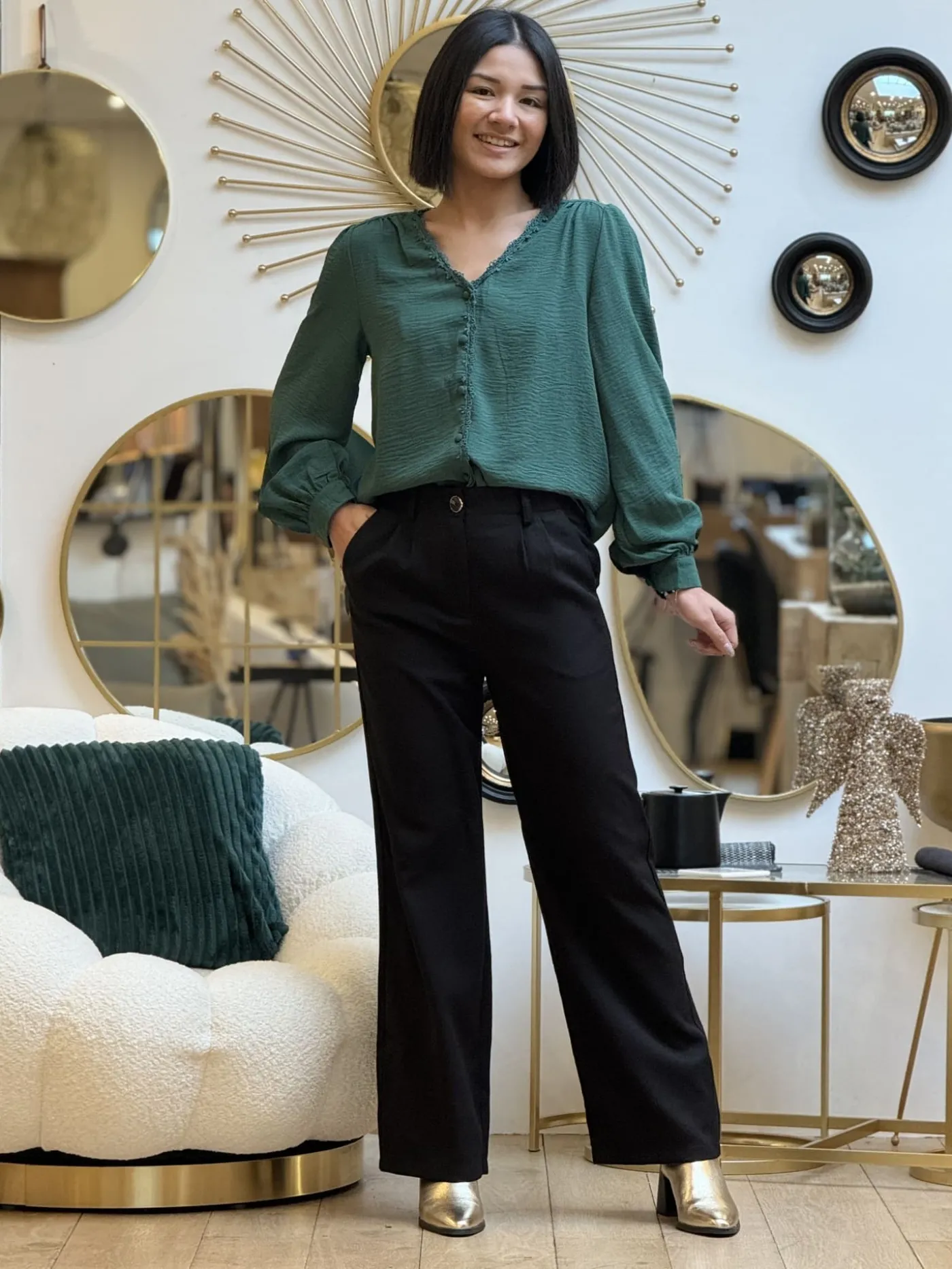 Mademoiselle Marcelle Tops, Blouses Et Chemises*Chemisier Servane