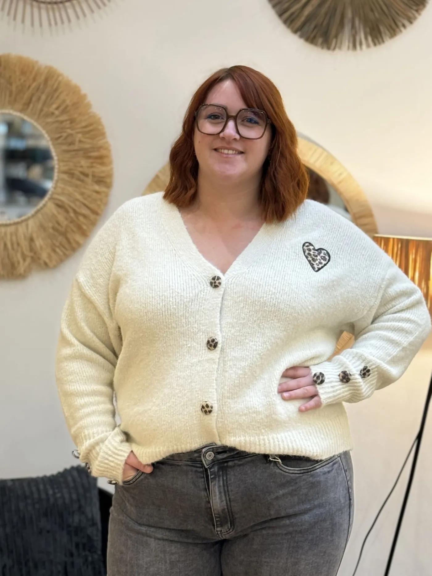 Mademoiselle Marcelle Curvy ❤️ | Léopard ??*Gilet Anna